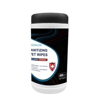 Boîte de lingettes antibactériennes pour les mains