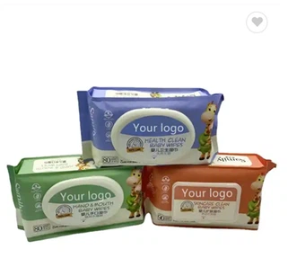 Lingettes humides pour bébé pour le visage